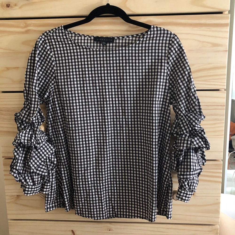 Gingham cotton top - Picture 4 of 5